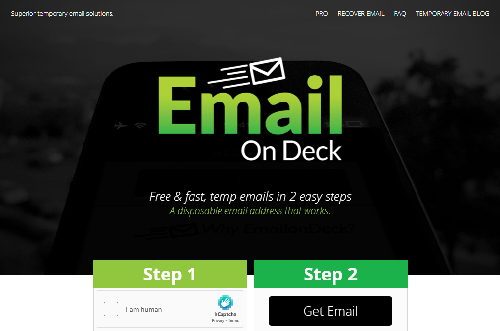 DispelInbox | Free EmailOnDeck Alternative